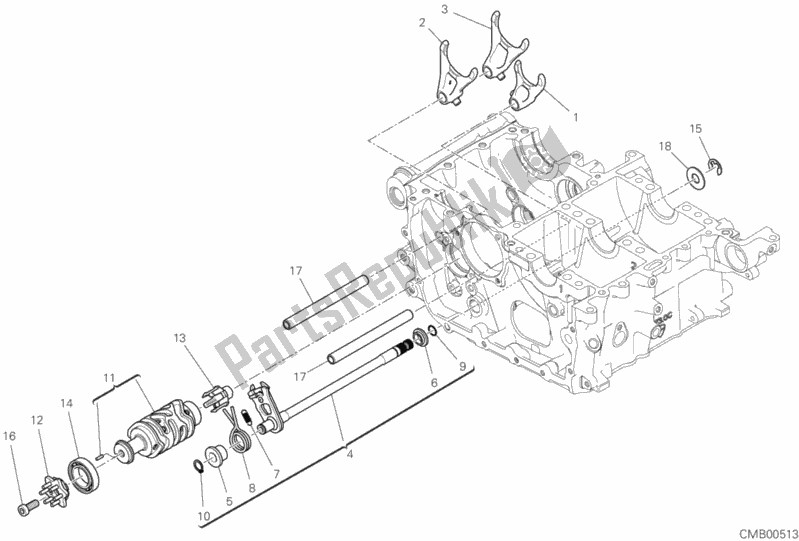 Todas las partes para Shift Cam - Horquilla de Ducati Streetfighter V4 USA 1103 2020